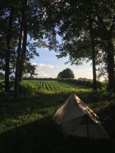 st jacques randonnée camping tarp